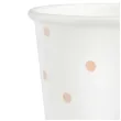 kubeczki papierowe kropki rozowe zloto biale partypal 230 ml 6 szt