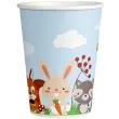 kubeczki papierowe lesne zwierzatka blekitne arpex 200 ml 8 szt