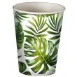 kubeczki papierowe liscie palmy i monstera guirca 240 ml 6 szt