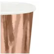 kubeczki papierowe metalik rozowe zloto partydeco 220 ml 6 szt