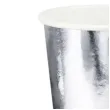 kubeczki papierowe metalik srebrny partydeco 220ml 6 sztuk