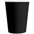 kubeczki papierowe monocolor czarne partypal 220 ml 6 szt