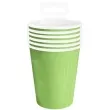 kubeczki papierowe monocolor zielony partypal 220 ml 6 szt
