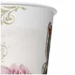 kubeczki papierowe motylki i kwiaty retro maki 250 ml 8 szt