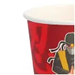 kubeczki papierowe ninja czerwony boland 250 ml 8 szt
