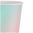 kubeczki papierowe ombre turkusowy rozowy godan 266 ml 6 szt