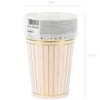 kubeczki papierowe paski partydeco 260 ml 6 szt