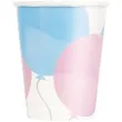 kubeczki papierowe pastelowe baloniki unique 266 ml 8 szt