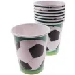 kubeczki papierowe pilka nozna unique 266 ml 8 szt