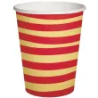 kubeczki papierowe poziome paski czerwono zolte paw 250 ml 10 szt