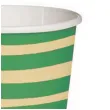 kubeczki papierowe poziome paski zielono zolte paw 250 ml 10 szt