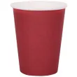 kubeczki papierowe premium burgundowy santex 250 ml 10 szt