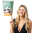 kubeczki papierowe rozmarzona panda godan 266 ml 6 szt
