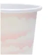 kubeczki papierowe rozowe chmurki santex 250 ml 10 szt