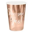kubeczki papierowe she said yes partydeco 220 ml 6 szt