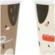 kubeczki papierowe urocze pieski partydeco 220 ml 6 szt