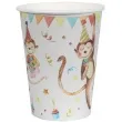 kubeczki papierowe zoo urodziny santex 250 ml 10 szt