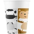 kubeczki papierowe zwierzatka zoo bialy procos 200 ml 8 szt