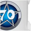 kubek blue star 70 urodziny 330 ml