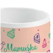 kubek magiczny mamuska fit fajna i troskliwa bialy bgtech 300 ml