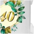 kubek szmaragdowe listki 40 urodziny 330 ml