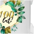 kubek szmaragdowe listki urodziny 100 lat 330 ml