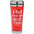 kubek termiczny kawa na dzien dobry calus na dobranoc czerwony pan dragon 450 ml