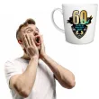 kubek z nadrukiem 60 lat czyli facet 3d dojrzaly dzielny doskonaly 100 man mix bgtech 480m