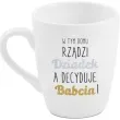 kubek z nadrukiem barylka w tym domu rzadzi dziadek i babcia bgtech 300 ml