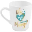kubek z nadrukiem dla mojej cudownej mamy bialy bgtech 300 ml