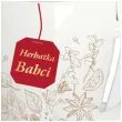 kubek z nadrukiem herbatka babci zestaw lyzeczka herbata bgtech 300 ml