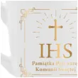 kubek z nadrukiem komunia pamiatka pierwszej komunii swietej z krzyzem ihs bgtech 300 ml