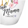 kubek z nadrukiem m jak mama i milosc bialy bgtech 470 ml