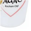 kubek z nadrukiem mamo kocham cie bialy bgtech 350 ml