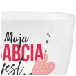 kubek z nadrukiem moja babcia jest wyjatkowa z nozka bgtech 300 ml