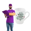 kubek z nadrukiem na kawe na herbate na szczescie kartka 3d bgtech 300 ml