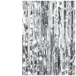 kurtyna na drzwi dekoracja na sylwestra wesele urodziny srebrny metaliczny 200 x 100 cm