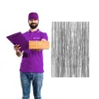 kurtyna na drzwi holograficzna srebrna jix 200 x 100 cm