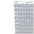 kurtyna na drzwi kafelki holograficzne srebrny partypal 200 x 100 cm