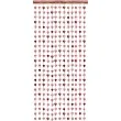 kurtyna serce rozowe zloto partdeco 245 x 100 cm
