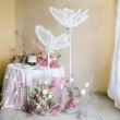 lampa stojaca led dekoracyjna motyl dekoracja na urodziny wesele komunie bialy 60 cm