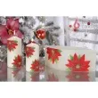 lampion christmas flower kwiaty poinsencji lezka ecru bartek candles 95 265 mm