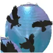 lampion czarne kruki niebieski amscan 5 szt