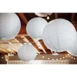 lampion papierowy classic bialy partydeco 45 cm