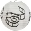 lampion papierowy hollywood bialy santex 20 cm 2 szt