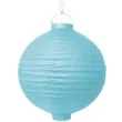 lampion papierowy kula blekitny partydeco 30 cm