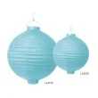 lampion papierowy kula blekitny partydeco 30 cm