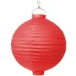lampion papierowy kula czerwony partydeco 30 cm