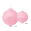 lampion papierowy kula rozowy partydeco 30 cm