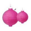 lampion papierowy kula rozowy partydeco 30 cm
